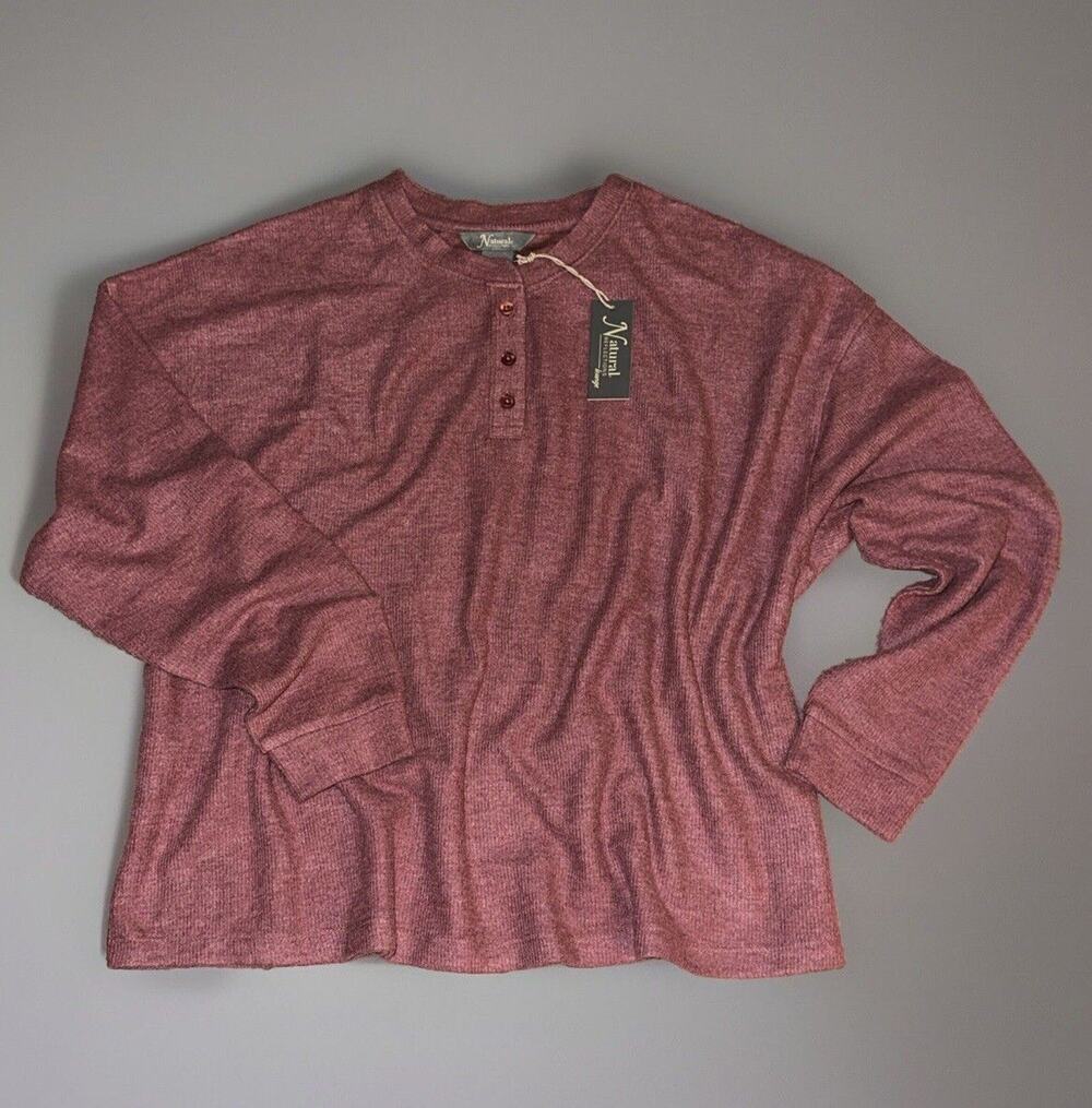 NWT Natural Reflections Tulipwood Heath Rib Knit size Medium